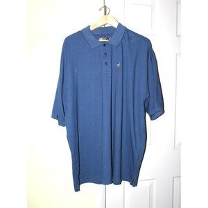 Big Dog Men Blue Polo T shirt 3X Plus Size Short Sleeve Cotton